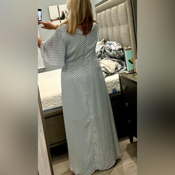 Who What Wear long polka dot dress. size L - Picture 3 of 6
